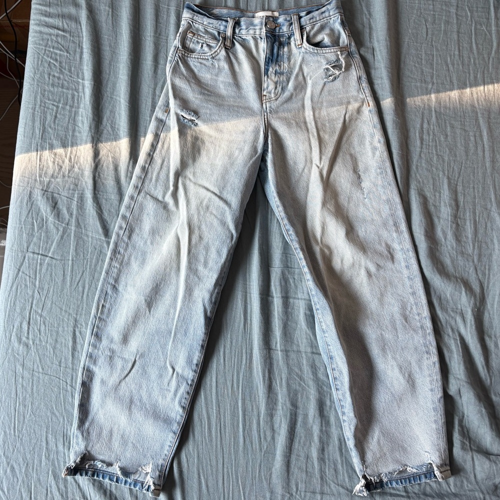 Not for sale Frame Barrel Leg jeans size 25